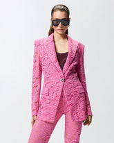 Blazer de encaje con botones joya - | Pinko