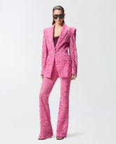Blazer in pizzo con bottoni gioiello - | Pinko
