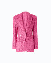 Blazer de encaje con botones joya - | Pinko