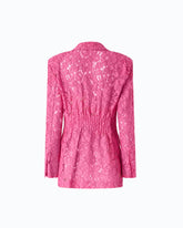 Blazer de encaje con botones joya - | Pinko