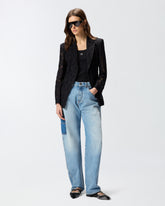 Blazer in pizzo con bottoni gioiello - | Pinko