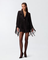 Combishort à franges all-over - | Pinko