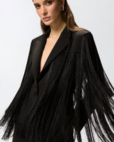 Tuta corta con frange all over - | Pinko