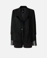 Tuta corta con frange all over - | Pinko