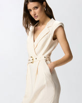 Midi wrap dress with belt - | Pinko