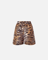 Shorts with tiger print - | Pinko