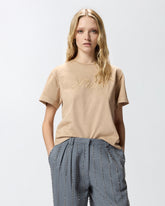 T-shirt con ricamo PINKO distressed - | Pinko