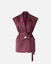 Giacca smanicata in satin - | Pinko