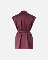 Ärmellose Jacke aus Satin - Rot | Pinko
