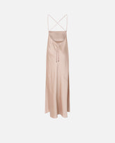 Abito slipdress lungo in satin - | Pinko