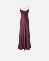 Vestido lencero largo de satén - | Pinko
