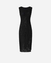Floral lace dress with plunging rear neckline - | Pinko
