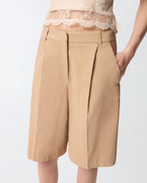 Bermudas con raya marcada - | Pinko