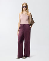 Pantaloni in satin - Rosso | Pinko