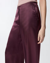 Pantaloni in satin - Rosso | Pinko
