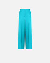 Pantaloni in satin - Azzurro | Pinko