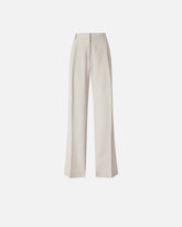 Flowing trousers with pressed pleat detail - | Pinko