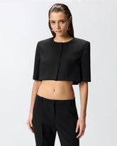 Giacca spencer con bottoni gioiello - | Pinko