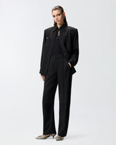 Stretch overshirt with pockets - Black | Pinko