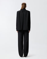 Stretch overshirt with pockets - Black | Pinko