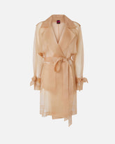 Trench in organza di seta - | Pinko