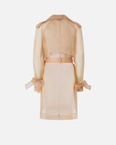 Trench in organza di seta - | Pinko