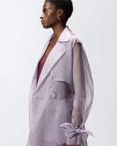 Trench in organza di seta - | Pinko