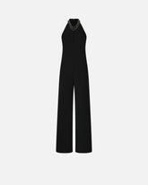 Long playsuit with halterneck and jewel decoration - | Pinko