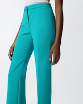 Trousers with pressed pleat detail - | Pinko