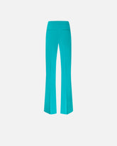 Trousers with pressed pleat detail - | Pinko