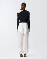 Bodysuit with asymmetric neckline - | Pinko