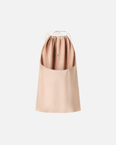 Top in satin con scollo all'americana - | Pinko