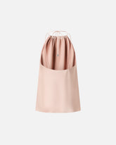 Top de satén con escote americano - | Pinko
