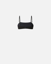 Bra with embroidered jewel rose - Black | Pinko