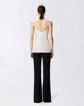 Slip-Top mit Spitze - Grau | Pinko