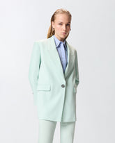 Jacket with rose jewel buttons - Sage Green | Pinko