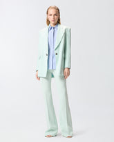 Jacket with rose jewel buttons - Sage Green | Pinko