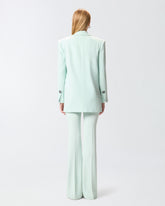 Jacket with rose jewel buttons - Sage Green | Pinko
