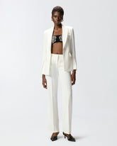 Pantalon en toile à pli marqué - | Pinko