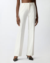 Pantalon en toile à pli marqué - | Pinko