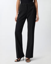 Pantalon en toile à pli marqué - | Pinko