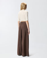 Maglia cropped con catena - | Pinko