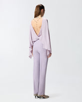 Long playsuit with exposed back and jewel necklace - | Pinko