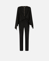 Long playsuit with exposed back and jewel necklace - | Pinko
