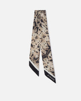 Thin scarf with snake print - | Pinko