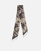 Thin scarf with snake print - | Pinko