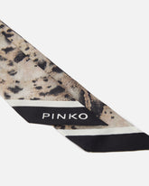 Thin scarf with snake print - | Pinko