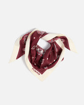 Triangular scarf with floral paisley print - | Pinko