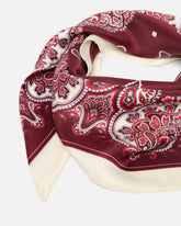 Foulard triangolare con stampa paisley floreale - | Pinko