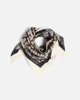 Foulard triangolare con stampa snake - | Pinko